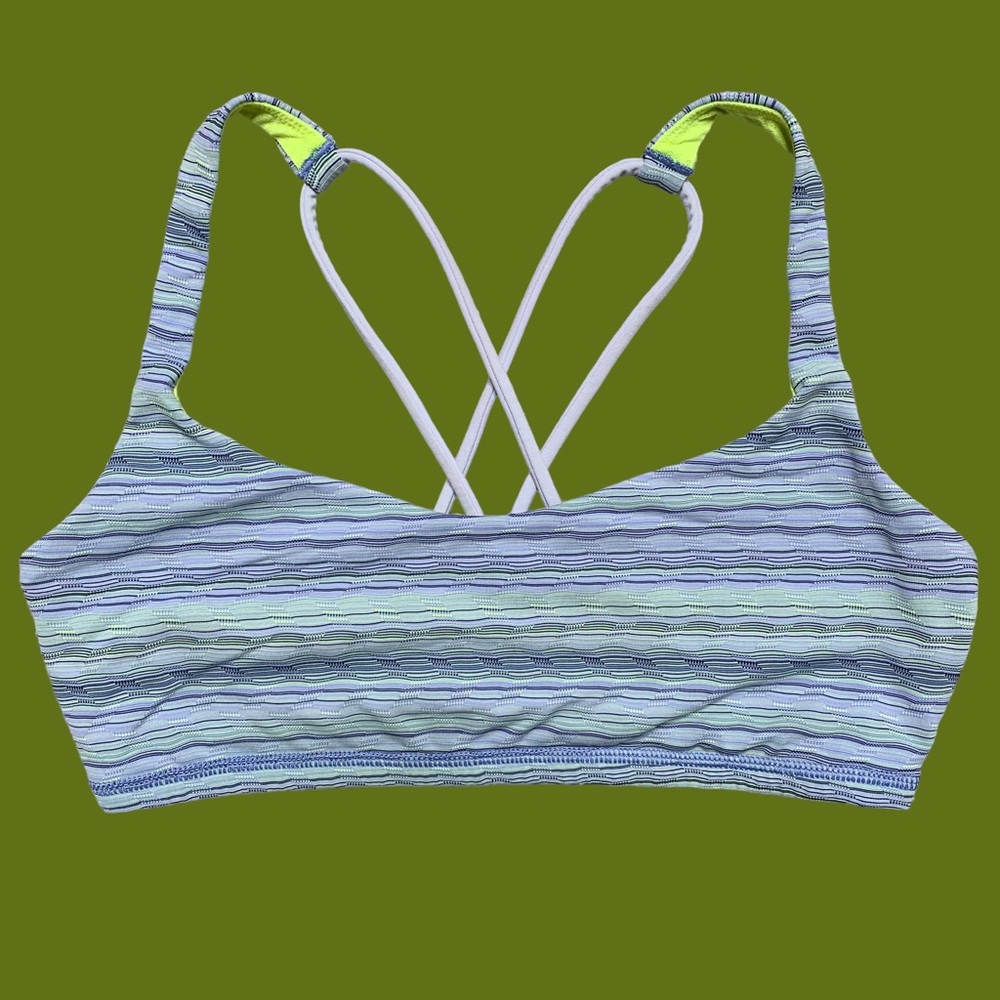 Lululemon Blue/Green Sports Bra size 8